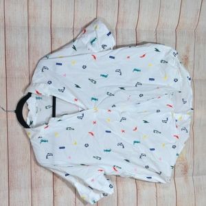 Madewell Courier Button Back Shirt